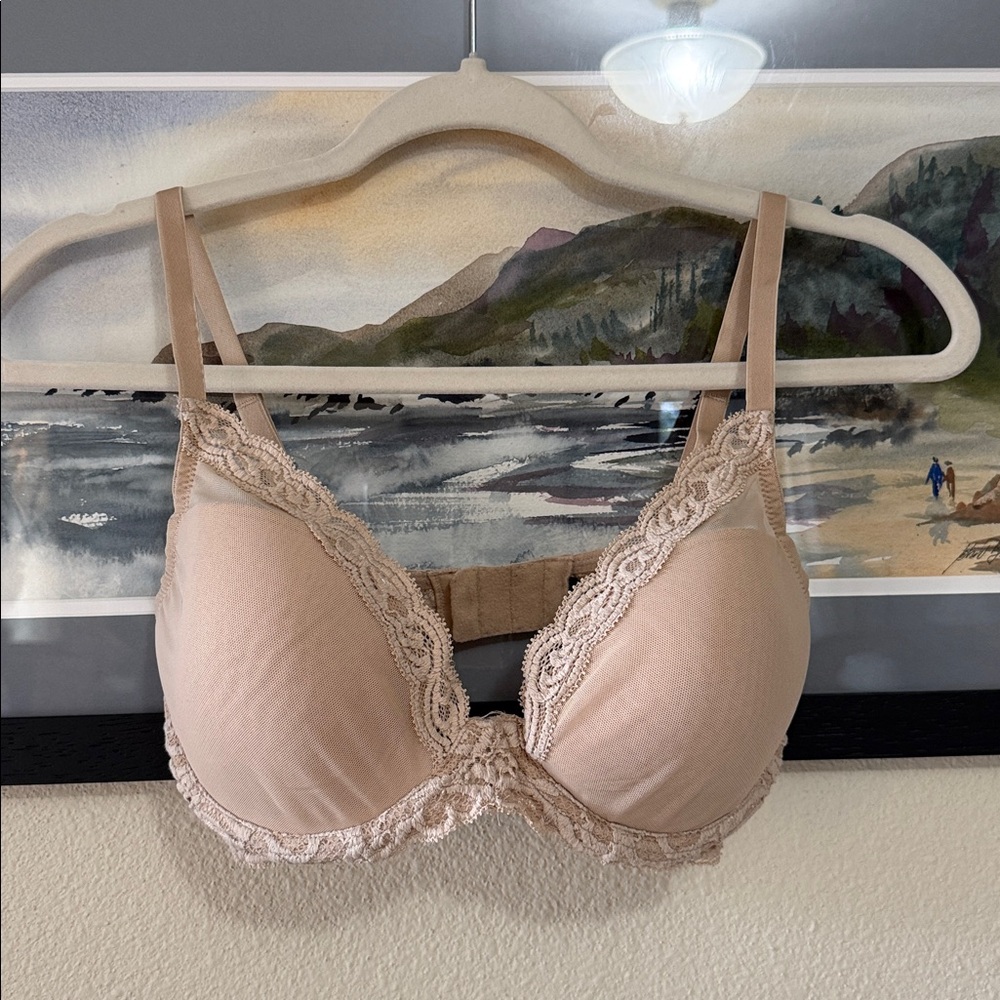 Natori Feathers Plunge T-Shirt Bra, 34D